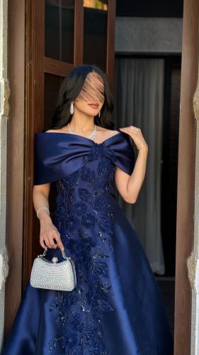 فستان مورد ازرق