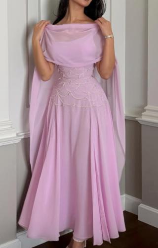 فستان شيفون انيق