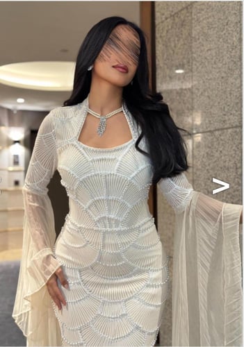 فستان سهره ابيض انيق