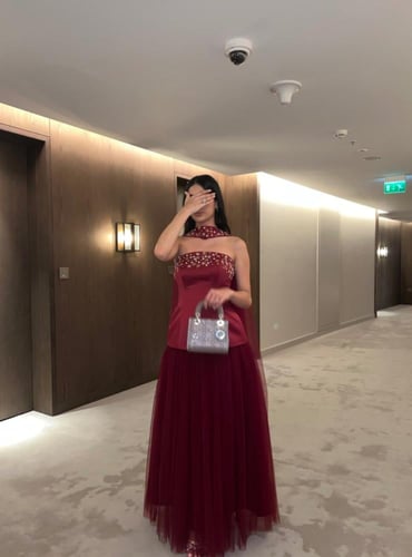 فستان سهره خمري