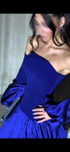 فستان ازرق انيق