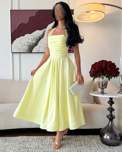 فستان ليموني ناعم