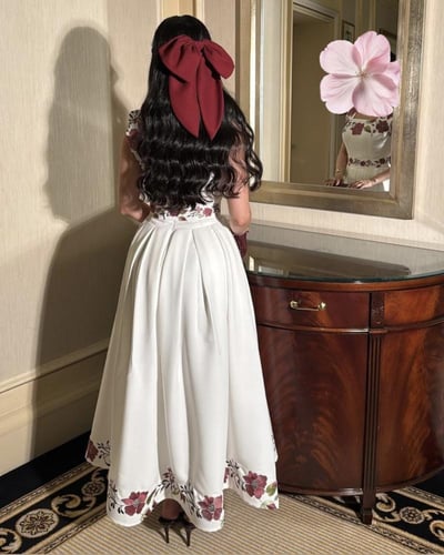 فستان انيق ناعم مورد