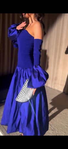 فستان ازرق انيق