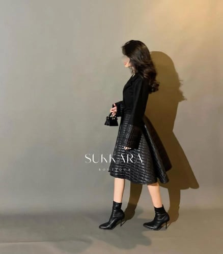 فستان شتوي ميد