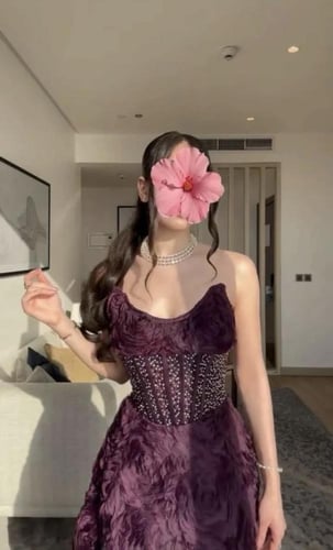 فستان مورد انيق