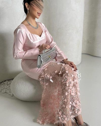 فستان مورد فخم