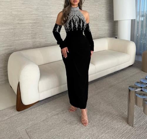 فستان سهره اسود انيق