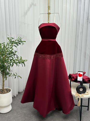 فستان سهره ميكادو بأكمام