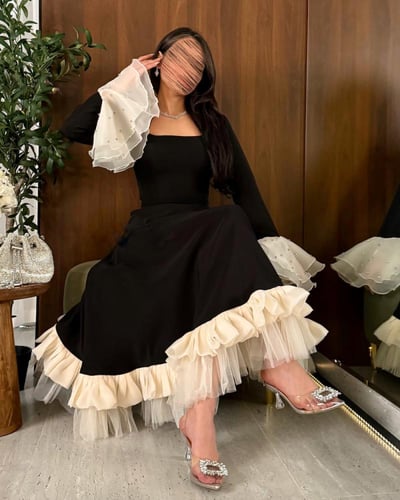 فستان انيق بلونين