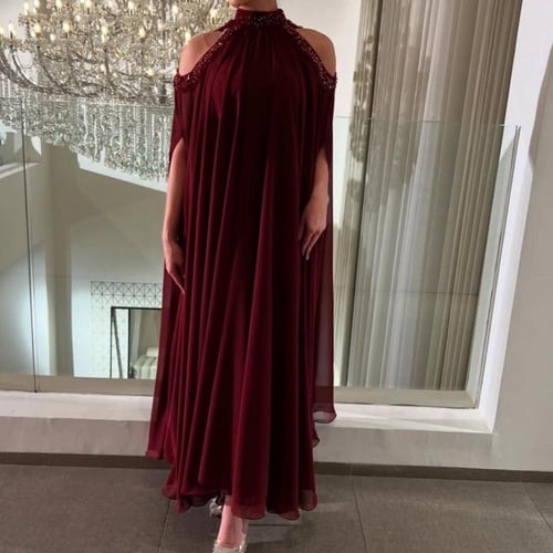 فستان برغندي سهره ناعم