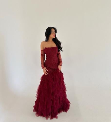 فستان أوف شولدر انيق