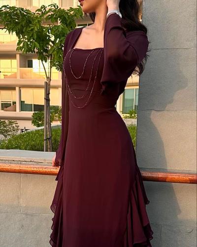 فستان شيفون انيق