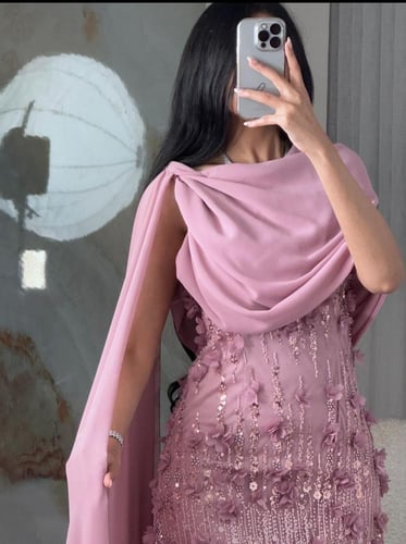 فستان مورد فخم