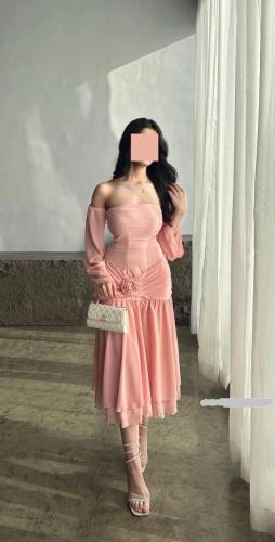 فستان ناعم أوف شولدر