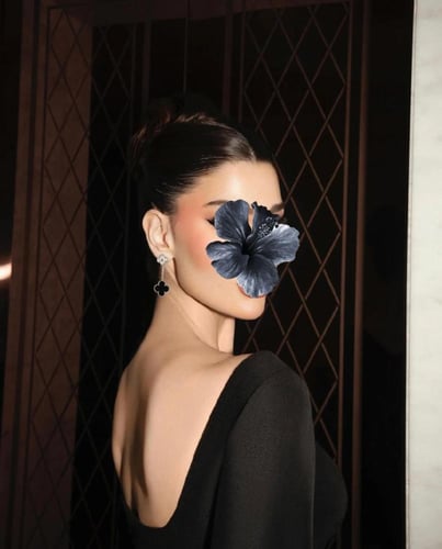 فستان اسود سهره فخم