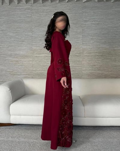 فستان باربي برغندي