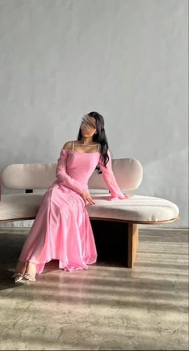 فستان ناعم دبل كلوش