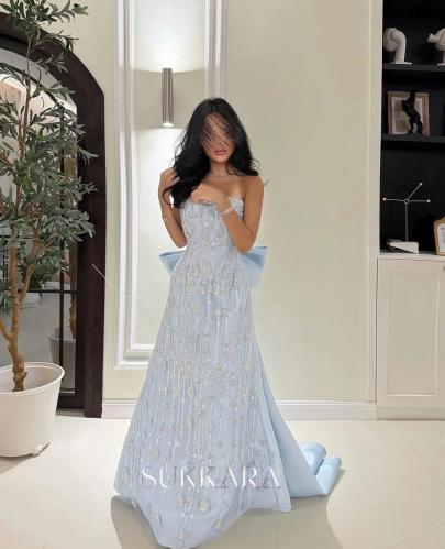 فستان سماوي انيق