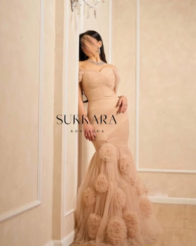 فستان تل وردي