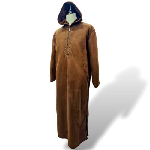 ثوب رجالي مخمل مبطن بفرو