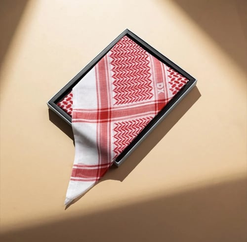 شماغ دي اكس DX احمر فاتح رجالي