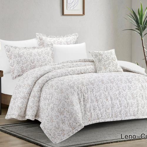 مفرش لينو قطن فاخر نفر ونص4قطع