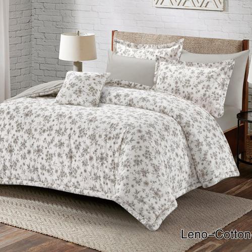 مفرش لينو قطن فاخر نفر ونص4قطع