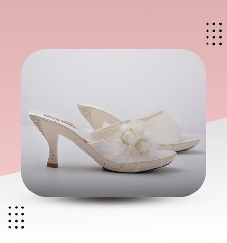 شبشب عرايسي كعب وسط 4025