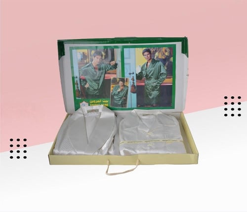 بجامة حرير رجالي 5 قطع 4109