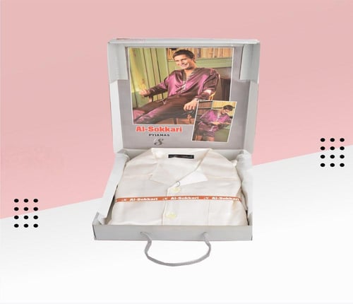 بجامة حرير رجالي 5 قطع 3988