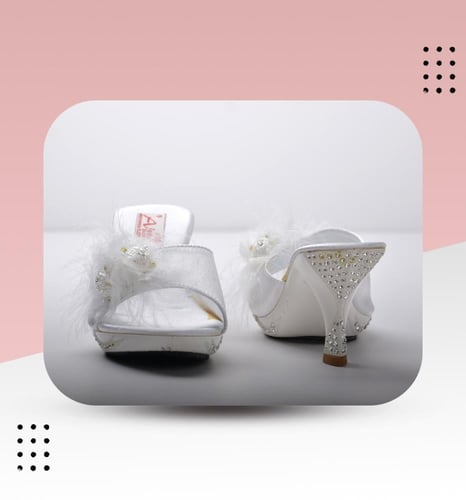 شبشب عرايسي كعب وسط 4025