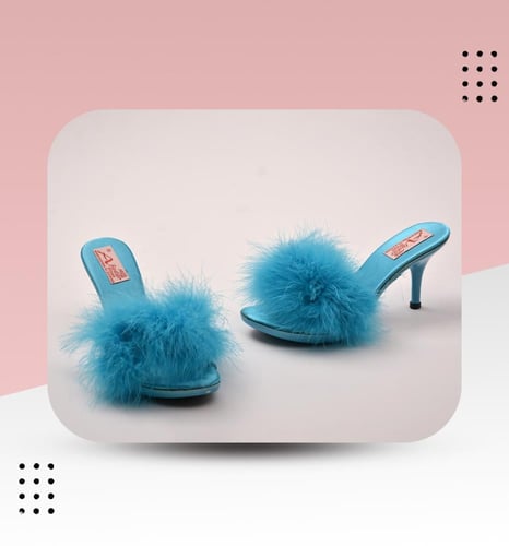 شبشب عرايسي كعب وسط بريش 3902