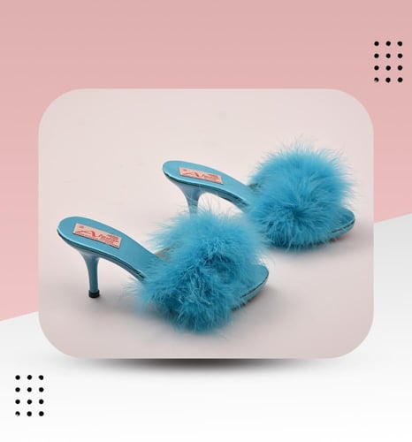 شبشب عرايسي كعب وسط بريش 3902