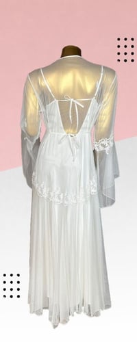 طقم عرايسي حرير طويل قطعتين 1121