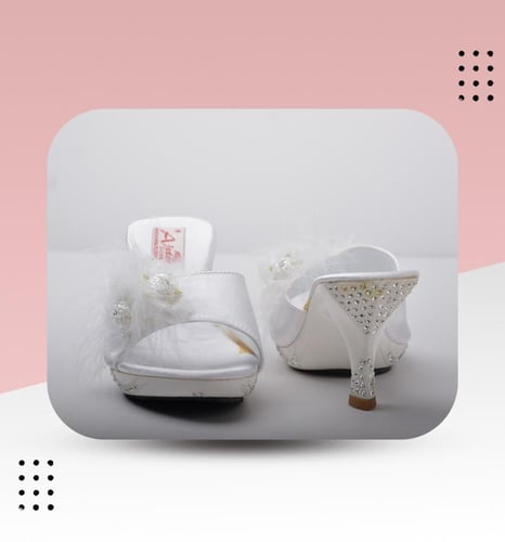 شبشب عرايسي كعب وسط 4025