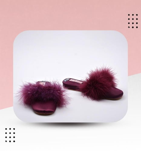 شبشب عرايسي كعب واطي بريش 153