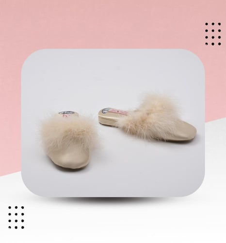 شبشب عرايسي كعب واطي بريش 153