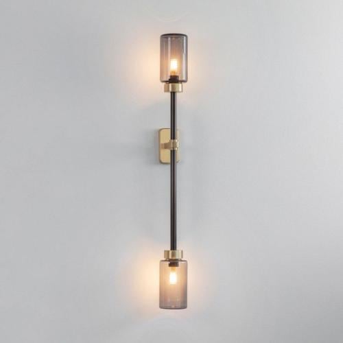 اضاءة جداري مودرن اسود و ذهبي 67 سم