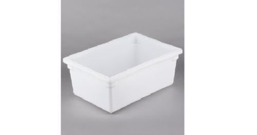 صندوق طعام 18 لتر ابيض مع غطاء