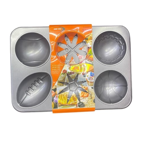 صينية كب كيك كرات رياضية - 6 كوب