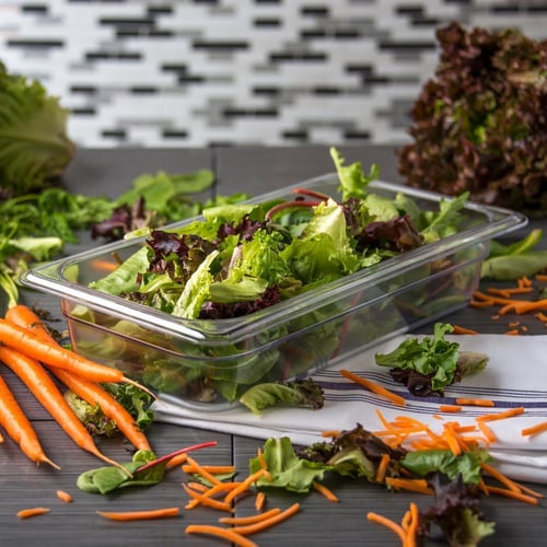 حوض شفاف مع الغطاء 1/3, العمق 2.5 انش