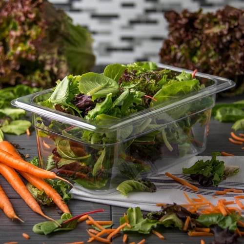 حوض شفاف مع الغطاء 1/4, العمق 4 انش