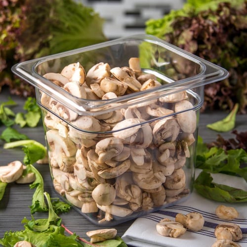 حوض شفاف مع الغطاء 1/6, العمق 6 انش