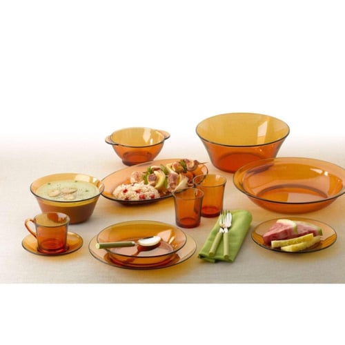 صحن عميق 23سم عسلي فرنسي DURALEX