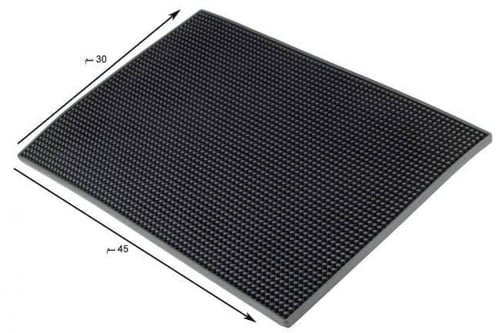 قاعدة كاسات ربل اسود 45*30*1 سم