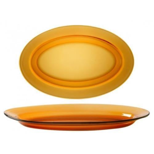 صحن خدمة بيضاوي 36 سم عسلي فرنسي DURALEX
