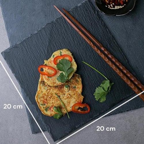 لوح تقديم حجر مربع 20*20 سم