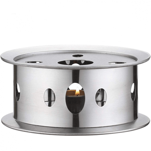 قاعدة تسخين الشاي من الفولاذ المقاوم للصدا 15x7 cm