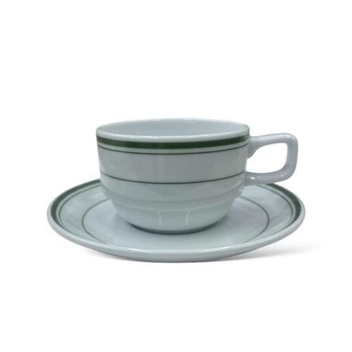 كوب 150 مل مع الصحن خط اخضر 231+213